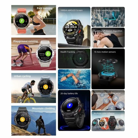 Smartwatch Mibro GS Active Schwarz 1,3"