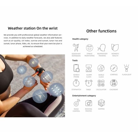 Smartwatch Mibro GS Active Schwarz 1,3"