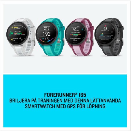 Smartwatch GARMIN Forerunner 165 Music Nero Grigio Argentato 1,2" 43 m