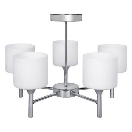 Suspension Activejet AJE-MIRA 5P Blanc Argenté Métal 40 W 47,5 x 34