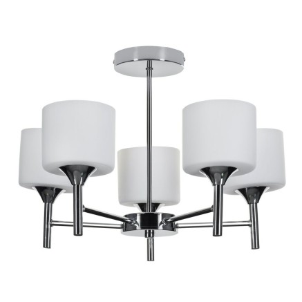 Lámpara de Techo Activejet AJE-MIRA 5P Blanco Plateado Metal 40 W 47, 2