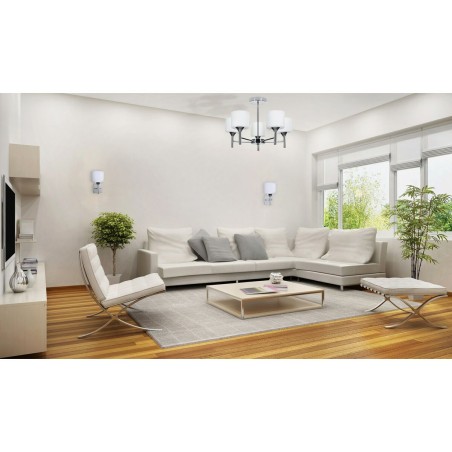 Suspension Activejet AJE-MIRA 5P Blanc Argenté Métal 40 W 47,5 x 34