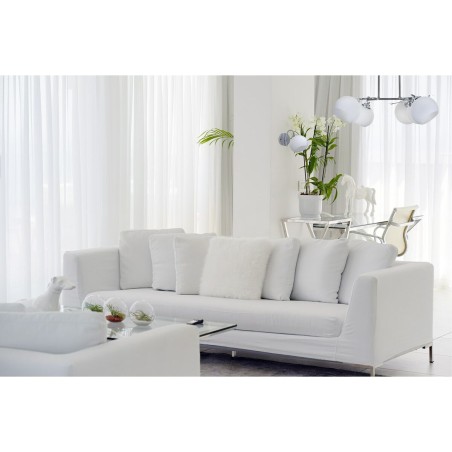 Aplique de Pared Activejet AJE-IRMA 1P Blanco Plateado Metal 40 W 13 x