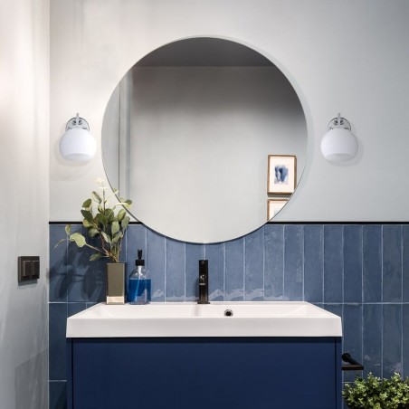 Applique Murale Activejet AJE-IRMA 1P Blanc Argenté Métal 40 W 13 x