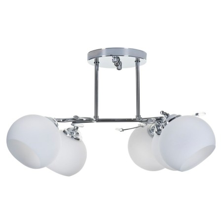 Lampadario Activejet AJE-IRMA 5P Bianco Nero Argentato Metallo 40 W 50