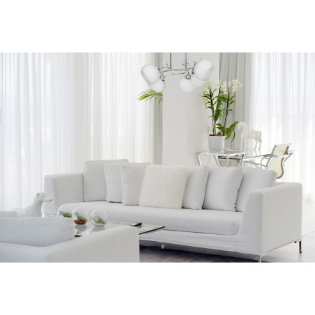 Lampadario Activejet AJE-IRMA 5P Bianco Nero Argentato Metallo 40 W 50