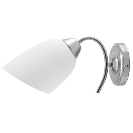 Wall Light Activejet NIKITA 1P Nikiel White nickel Metal Glass 60 W 22