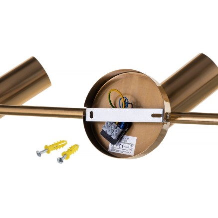 Ceiling Light Activejet AJE-SPECTRA 3P Golden Metal 40 W 2