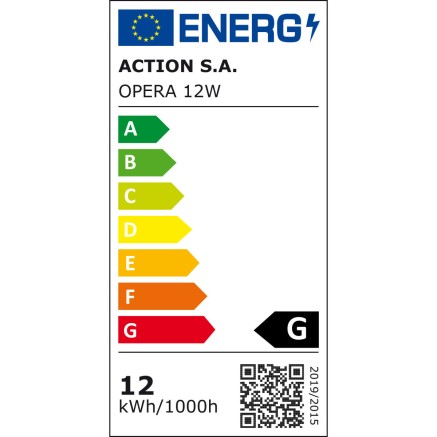 Plafondlamp Activejet AJE-OPERA 12W Wit 80 12 W 2