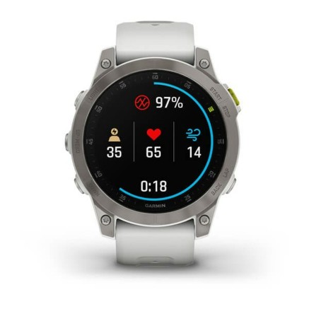 Smartwatch con Podómetro GARMIN 010-02582-21 1,3" Blanco Negro Titani 2