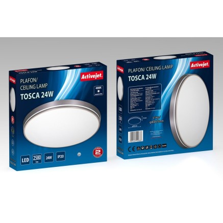 Lampadario Activejet AJE-TOSCA 24W Grigio 80 24 W (4000 K) 2