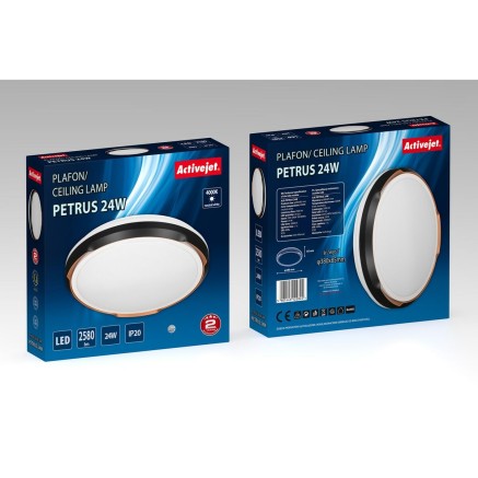 Lampadario Activejet AJE-PETRUS 24W Bianco Nero Rame 80 24 W (4000 K) 2
