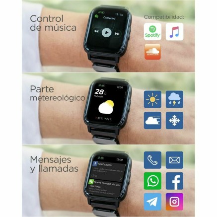 Smartwatch KSIX BXSW11N 1,7" 180 mAh Nero (Ricondizionati A) 2