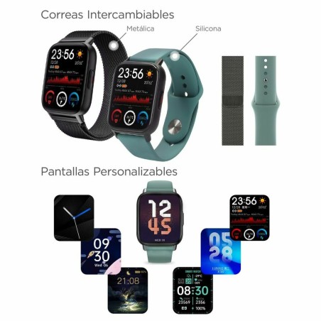 Smartwatch KSIX BXSW11N 1,7" 180 mAh Black (Refurbished A)
