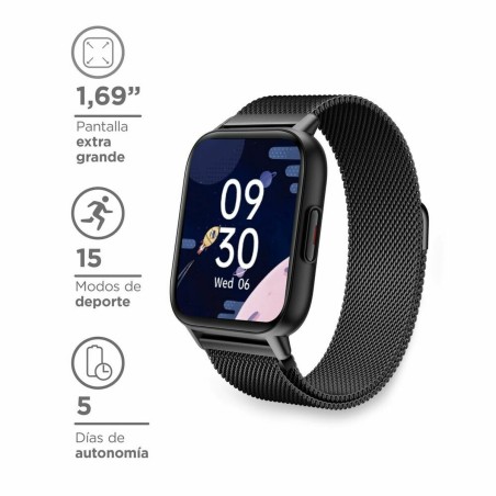 Smartwatch KSIX BXSW11N 1,7" 180 mAh Black (Refurbished A)