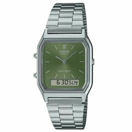 Unisex Watch Casio AQ-230A-3AMQYES Green Silver (Refurbished A)