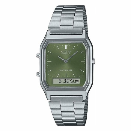 Unisex Watch Casio AQ-230A-3AMQYES Green Silver (Refurbished A) 2
