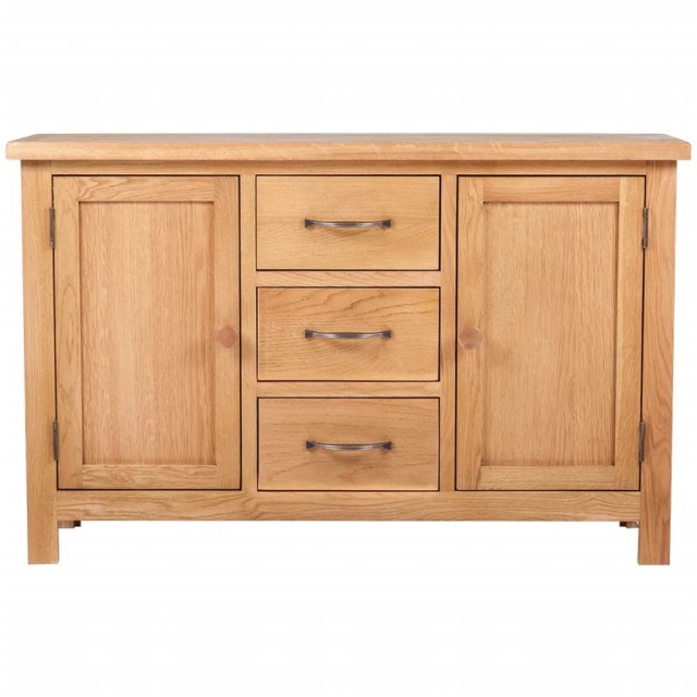 Buffet avec 3 tiroirs 110 x 33,5 x 70 cm Bois de chêne massif