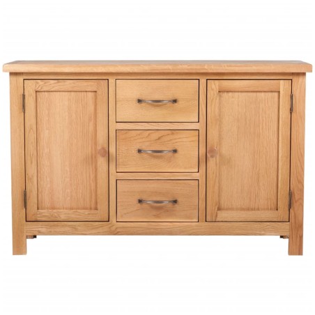 Buffet avec 3 tiroirs 110 x 33,5 x 70 cm Bois de chêne massif