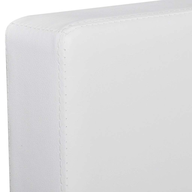 Canapé sectionnel à 3 places cuir synthétique blanc