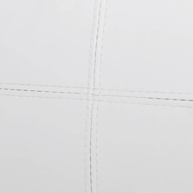 Canapé sectionnel à 3 places cuir synthétique blanc