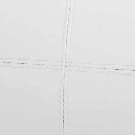 Canapé sectionnel à 3 places cuir synthétique blanc