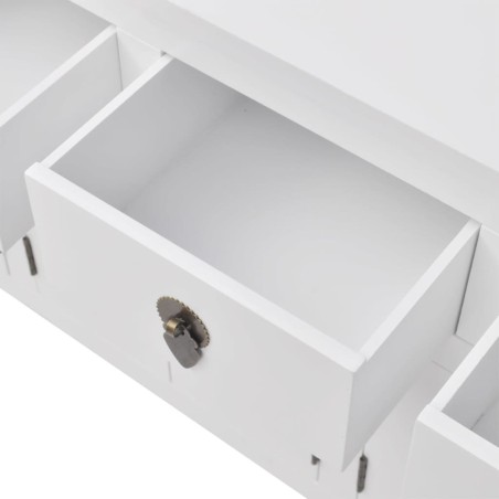 Buffet en style chinois en bois massif Blanc