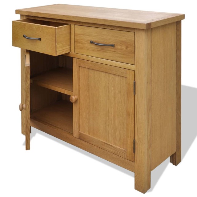 Buffet 90 x 33,5 x 83 cm Bois de chêne massif