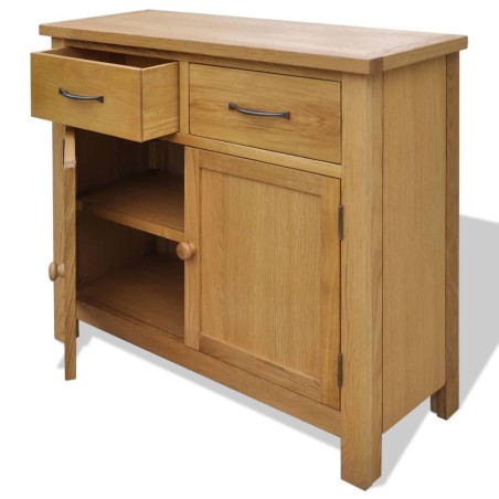Buffet 90 x 33,5 x 83 cm Bois de chêne massif