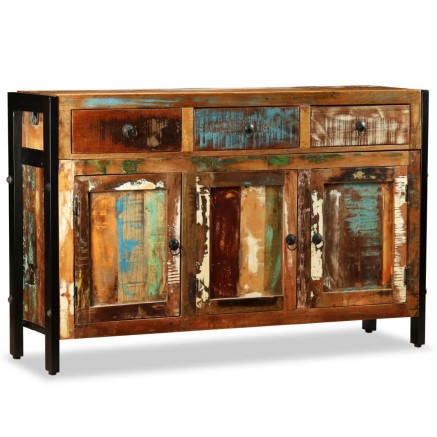 Buffet Bois de récupération massif 120x35x76 cm 2