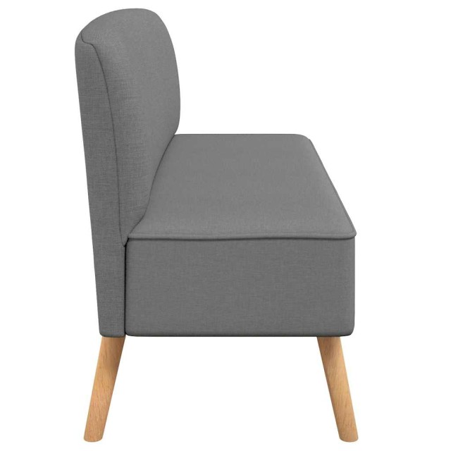 Canapé 117 x 55,5 x 77 cm Tissu Gris clair