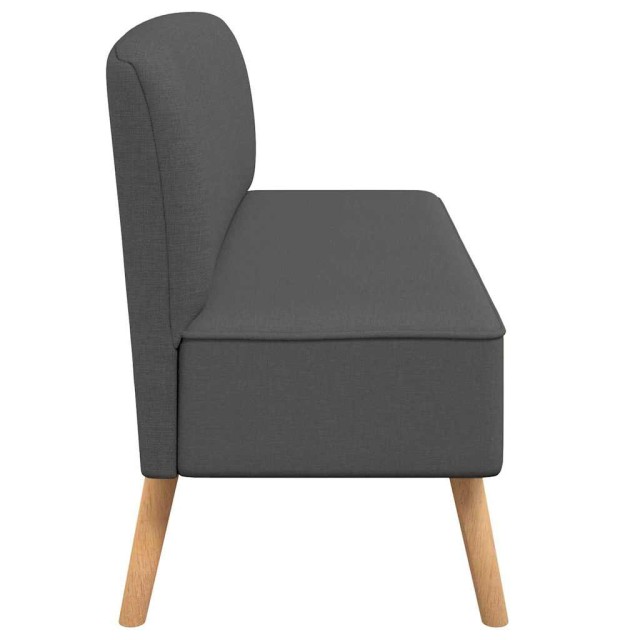 Canapé 117x55,5x77 cm Tissu Gris foncé