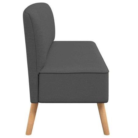 Canapé 117x55,5x77 cm Tissu Gris foncé