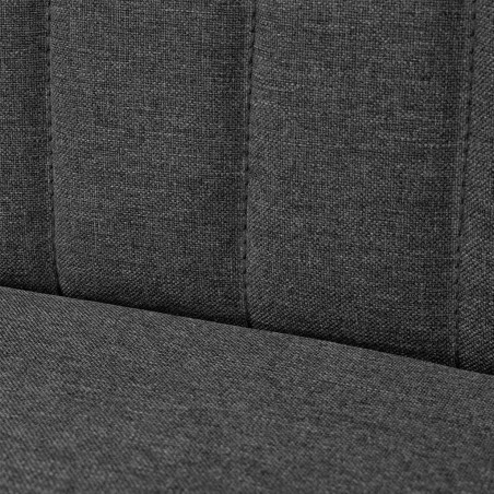 Canapé 117x55,5x77 cm Tissu Gris foncé