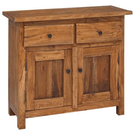Buffet bois d'acajou massif 75x30x65 cm 2