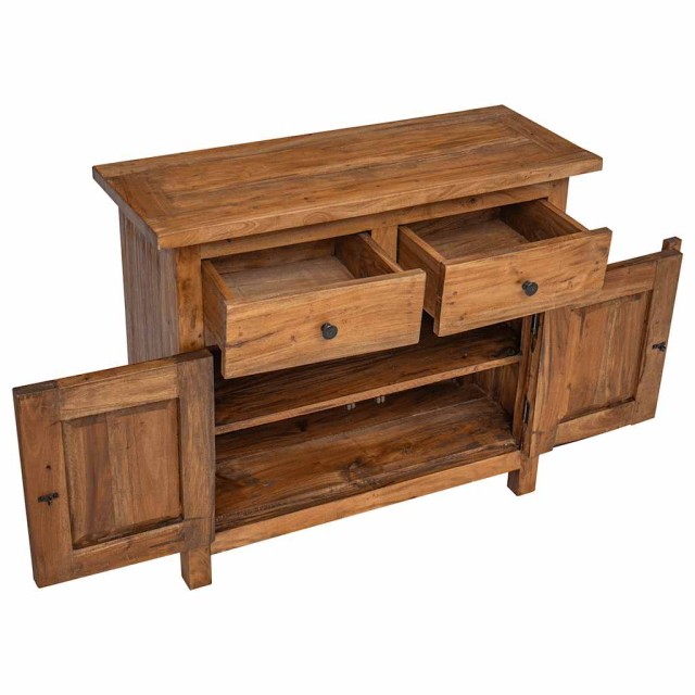 Buffet bois d'acajou massif 75x30x65 cm
