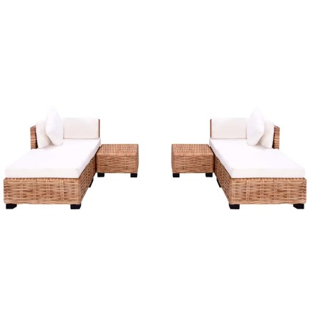 Ensemble de canapés 16 pcs Rotin naturel 2