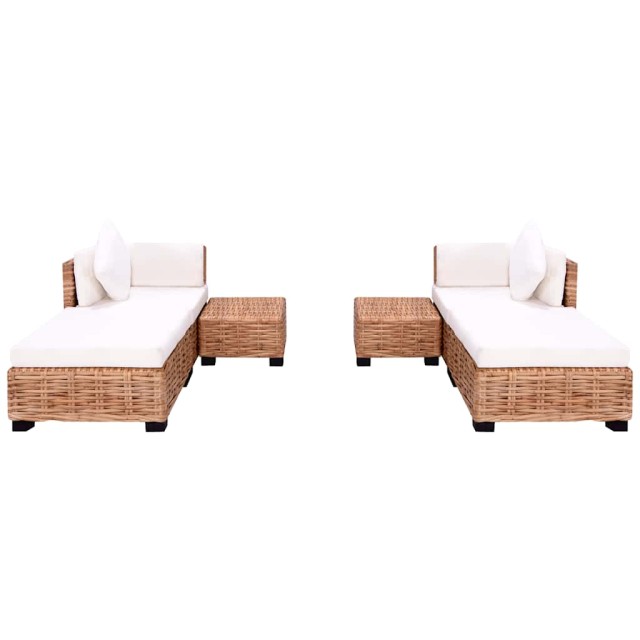 Ensemble de canapés 16 pcs Rotin naturel