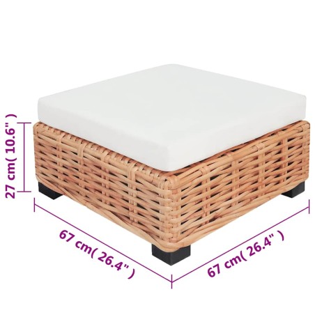 Ensemble de canapés 16 pcs Rotin naturel