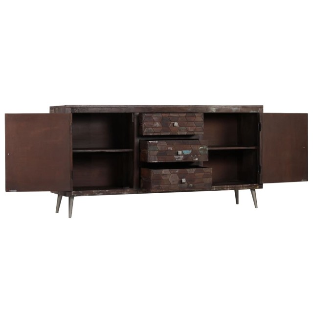 Buffet Bois de récupération solide 160x40x80 cm