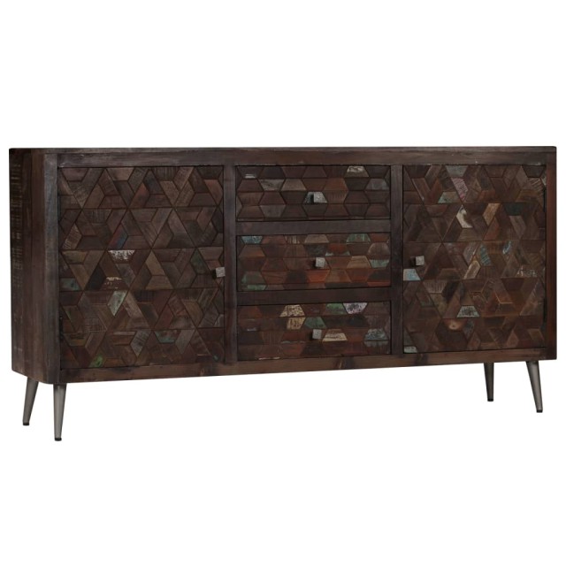Buffet Bois de récupération solide 160x40x80 cm