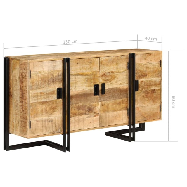 Buffet Bois de manguier massif 150x40x80 cm