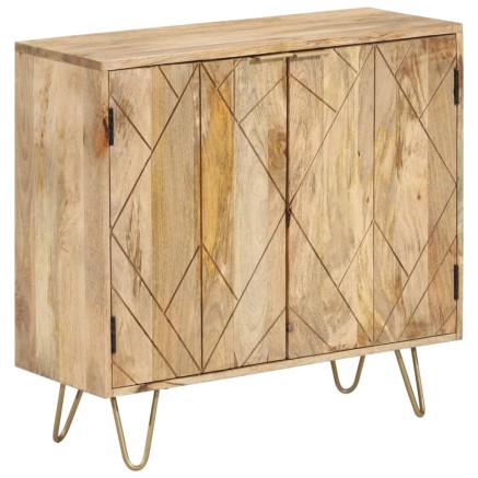 Buffet 80x30x75 cm Bois de manguier solide