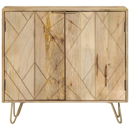 Buffet 80x30x75 cm Bois de manguier solide 2