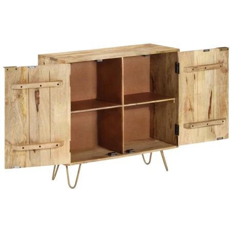 Buffet 80x30x75 cm Bois de manguier solide