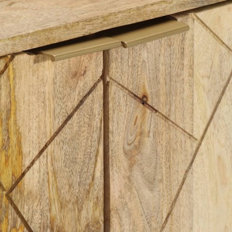 Buffet 80x30x75 cm Bois de manguier solide