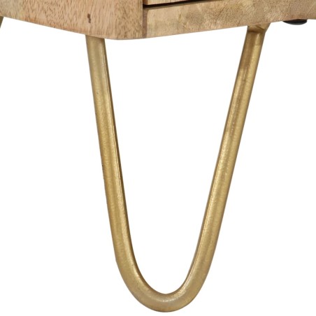 Buffet 80x30x75 cm Bois de manguier solide