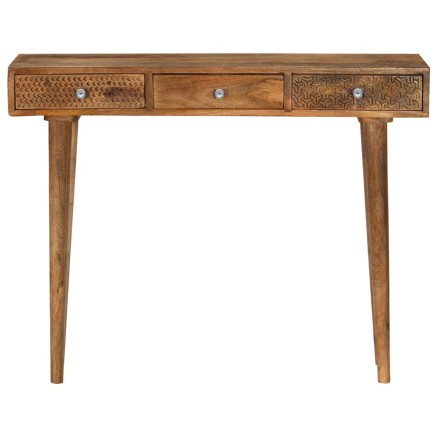 Table console Bois de manguier massif 102x30x79 cm 2