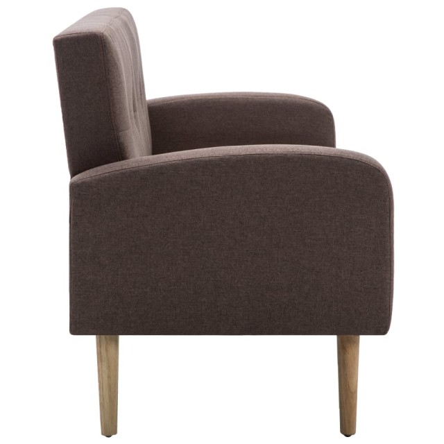 Canapé à 3 places Tissu Marron