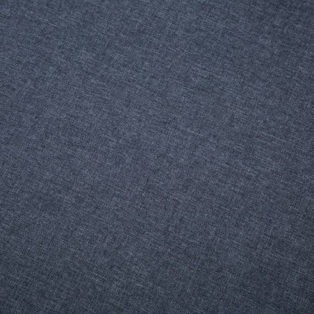 Canapé en forme de L revêtement en tissu gris foncé